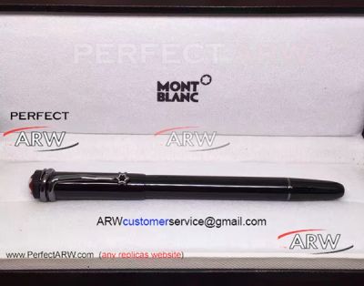 Perfect Replica Montblanc Heritage Rouge & Noir Rollerball - Black For Sale